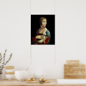 Poster La Dame avec une mine, Portrait de Cecilia Galle (Cuisine)