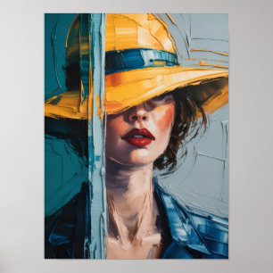 Poster La Dame dans le Casquette jaune