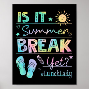 Poster La Dame De Déjeuner C'Est Pause Été Pourtant Tie D