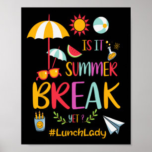Poster La Dame De Déjeuner Est C'Été Pause Mais Dernier J