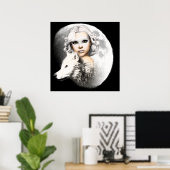 Poster La Dame de la Lune (Bureau à domicile)
