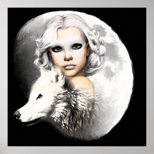 Poster La Dame de la Lune (Devant)
