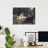 Poster La Dame de Shallot, 1888 John William Waterhouse (Bureau à domicile)