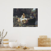 Poster La Dame de Shallot, 1888 John William Waterhouse (Cuisine)