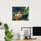 Poster La Dame de Shalott par John William Waterhouse (Bureau à domicile)