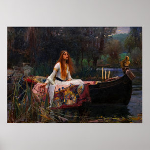 Poster La Dame de Shalott par John William Waterhouse