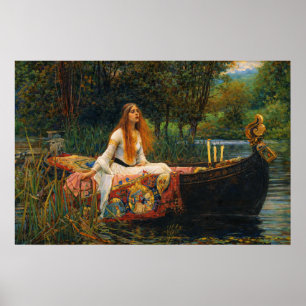 Poster La Dame de Shalott par John William Waterhouse