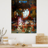 Poster La Dame de Shalott par le préraphaélite William Hu (Cuisine)