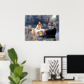 Poster La Dame de Shalott, peinture Art Nouveau (Bureau à domicile)