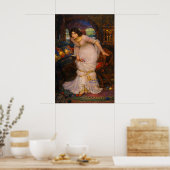 Poster La Dame de Shalott regardant Lancelot (Cuisine)