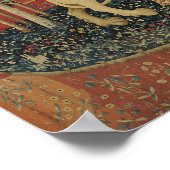 Poster La Dame et la licorne : 'Goût' (Coin)