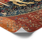 Poster La Dame et la Licorne, Le Goût (Coin)