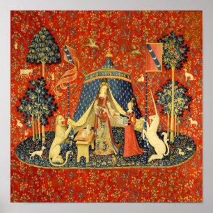 Poster La Dame et la Licorne Tapisserie Médiévale Art