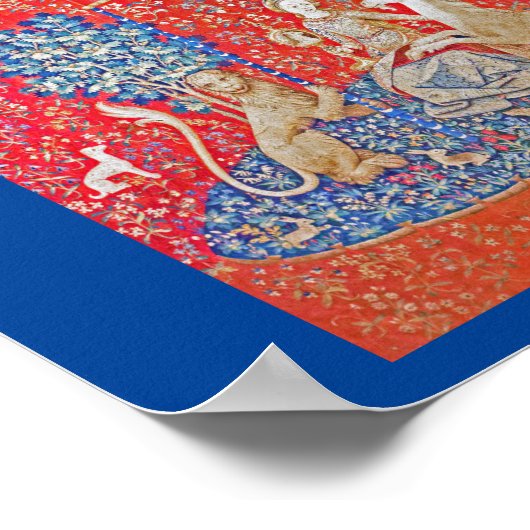 Poster La Dame et la licorne / Vue (Coin)