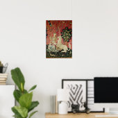 Poster La Dame et la licorne : 'Vue' (Bureau à domicile)