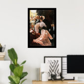 Poster La dame politique par James Tissot (Bureau à domicile)