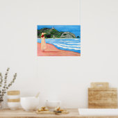 Poster La dame sur la plage (Cuisine)