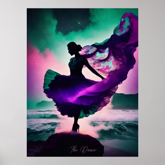 Poster La danse AI Imaginaire Art numérique Imprimer Cosm (Devant)