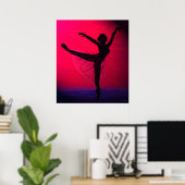 Poster La Danse de la lumière au coucher du soleil (Bureau à domicile)