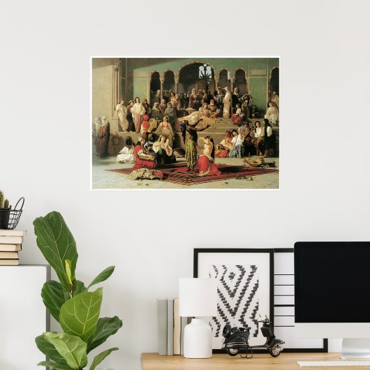 Poster La Danse de l'abeille dans le Harem, 1863 (Bureau à domicile)