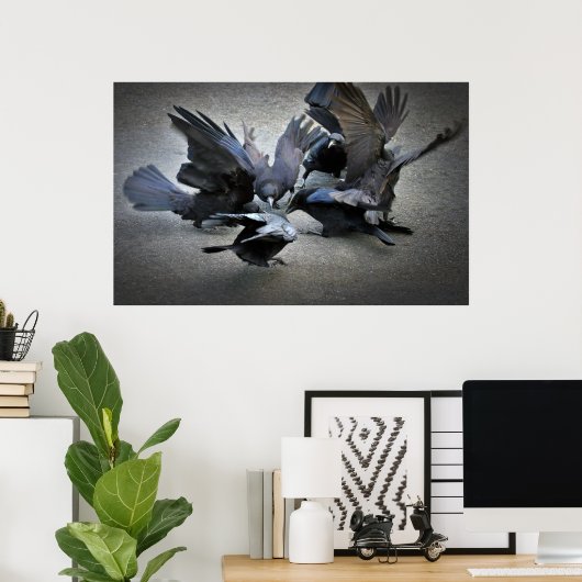 Poster La danse des corbeaux (Bureau à domicile)