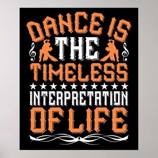 Poster La danse est l'interprétation intemporelle (Devant)