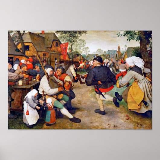 Poster La Danse Paysanne, Pieter Bruegel (Devant)