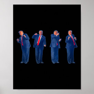 Poster La danse Trumpty Trump dansant le 4 juillet 