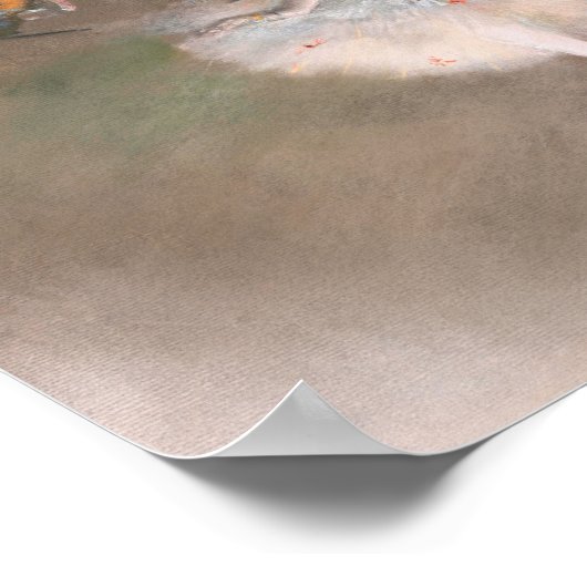 Poster La danseuse étoile sur scène Edgar Degas Ballet (Coin)