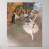 Poster La danseuse étoile sur scène Edgar Degas Ballet (Devant)