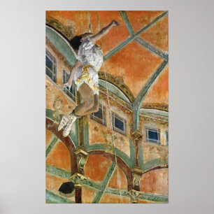 Poster La de Mlle La d'Edgar Degas chez le Cirque