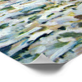 Poster La débâcle des glaces de Claude Monet (Coin)