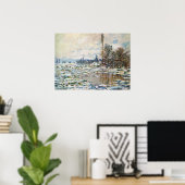 Poster La débâcle des glaces de Claude Monet (Bureau à domicile)