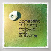 Poster La Déchets Constante Sort Une Pierre (Devant)