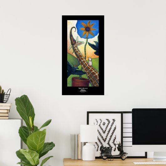 Poster La découverte de Rigby (Bureau à domicile)