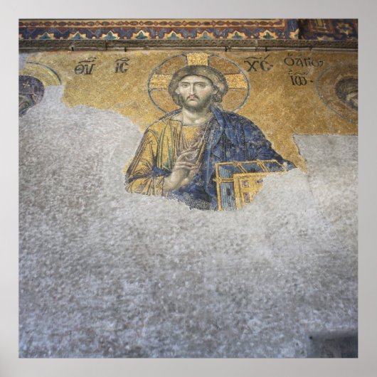 Poster La Deesis Mosiac Upper Gallery Sainte-Sophie (Devant)
