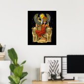 Poster La déesse de la lionne égyptienne Sekhmet (Bureau à domicile)