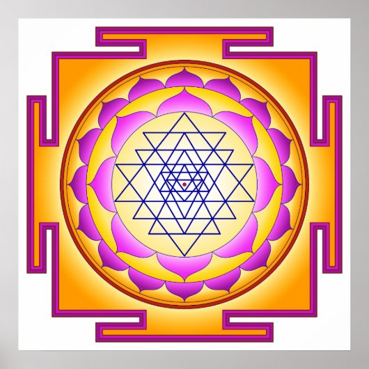 Poster La déesse de Sri Chakra Shri Lalitha Tripura Sunda (Devant)