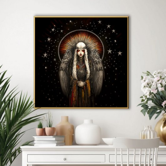 Poster La déesse des étoiles de l'Asteria : Argent Black