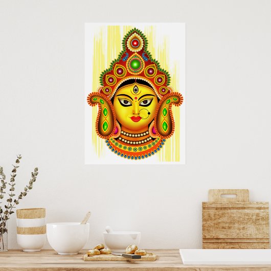 Poster La déesse Durga (Festival de Dussehra) (Cuisine)