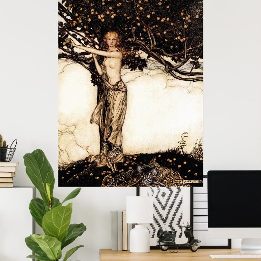 Poster La déesse Freyja (Bureau à domicile)