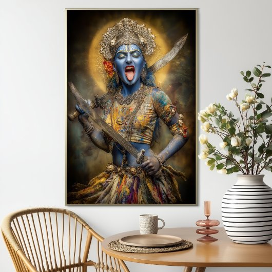 Poster La déesse hindoue Kali Peinture moderne Shakti Art