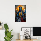 Poster La déesse Kali Ma dans la méditation Imaginaire mo (Bureau à domicile)
