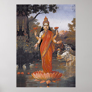 Poster La déesse LAKSHMI - même de grandes images -