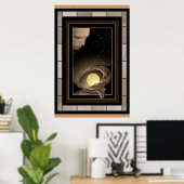 Poster La déesse Lune dort protégé par l'ÉtoileDieu (Bureau à domicile)