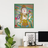 Poster La déesse Quan Yin dans son temple (Bureau à domicile)