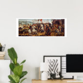 Poster La défaite d'Athènes par Minos, roi de Crète, de (Bureau à domicile)