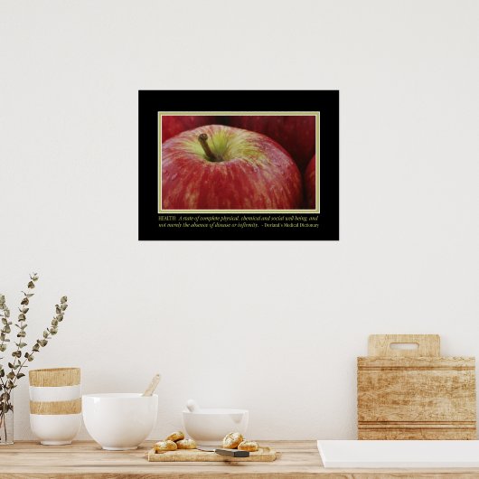 Poster La Définition De L'Affiche De Santé (Cuisine)