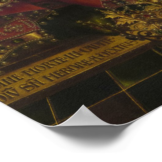 Poster La Déité Enthronée, Christ, Le Retable De Gand (Coin)