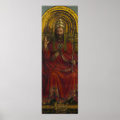 Poster La Déité Enthronée, Christ, Le Retable De Gand (Devant)